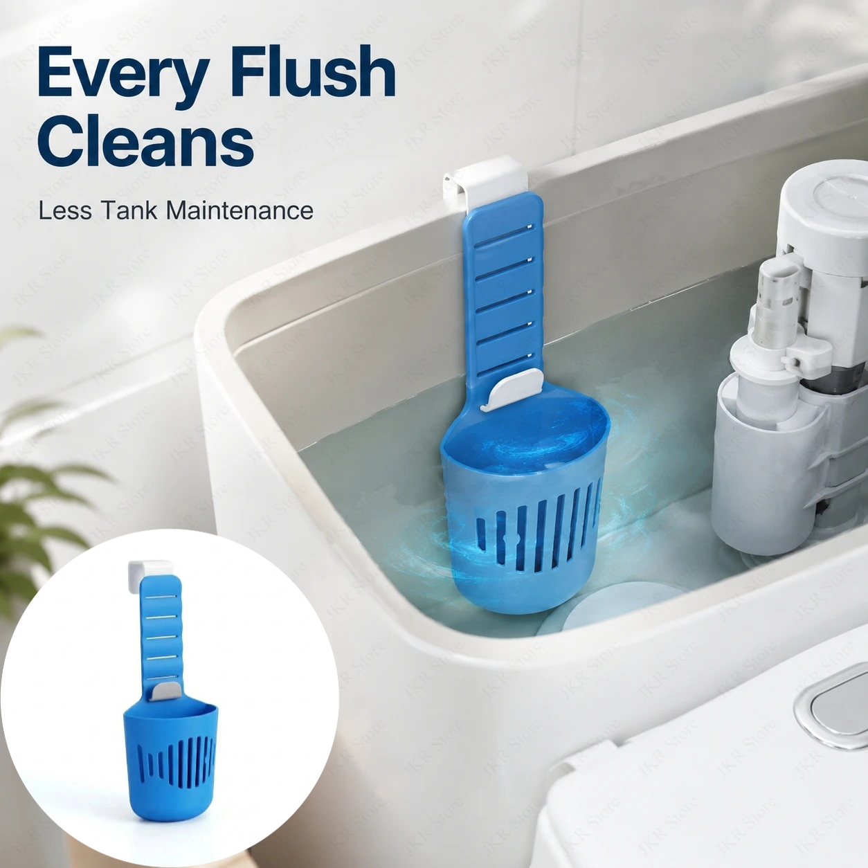 Home Bathroom Supplies - 1/2PCS Silicone Toilet Deodorizer Hanger Tank