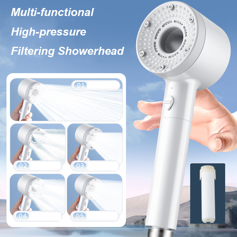 Home Bathroom Upgrades - Upgrade 5 Modes Shower Head High