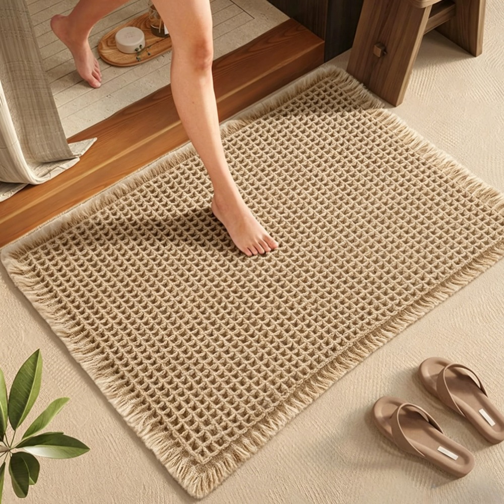 Zara Home Bathroom Mat - Super Absorbent Bath Mat with Non