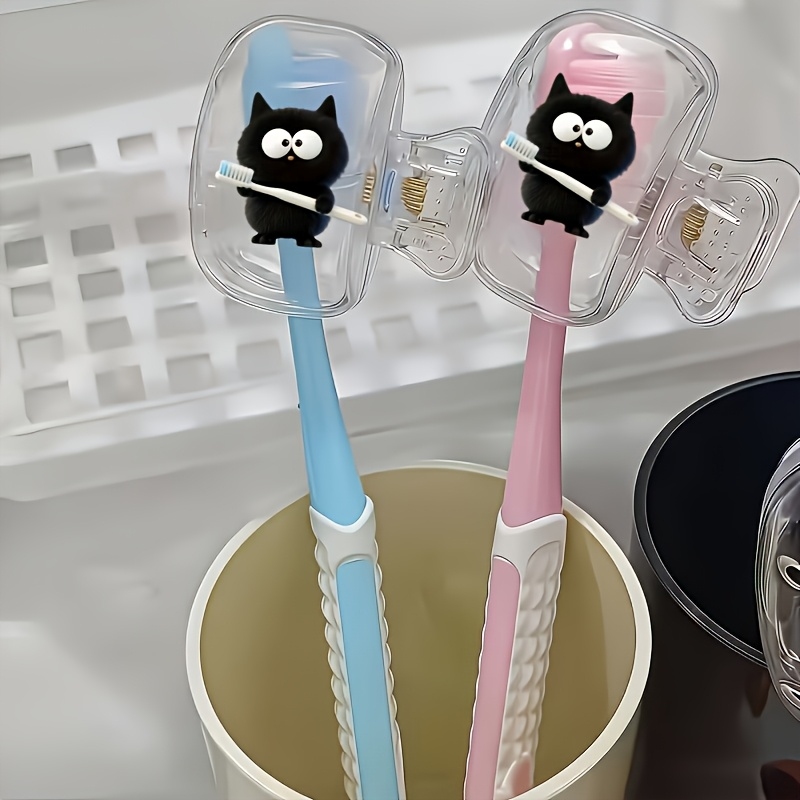 2Pcs Kitten Rose Toothbrush Co - مراجعة Home Bathroom Supplies وسعره
