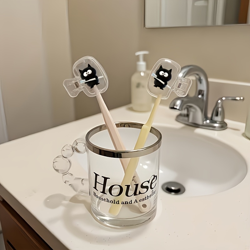 2Pcs Kitten Rose Toothbrush Co - مراجعة Home Bathroom Supplies وسعره