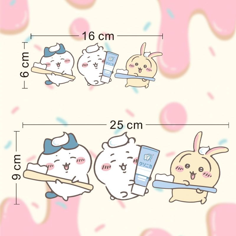 Hot Chiikawa Mirror Stickers S - مراجعة Home Bathroom Supplies وسعره