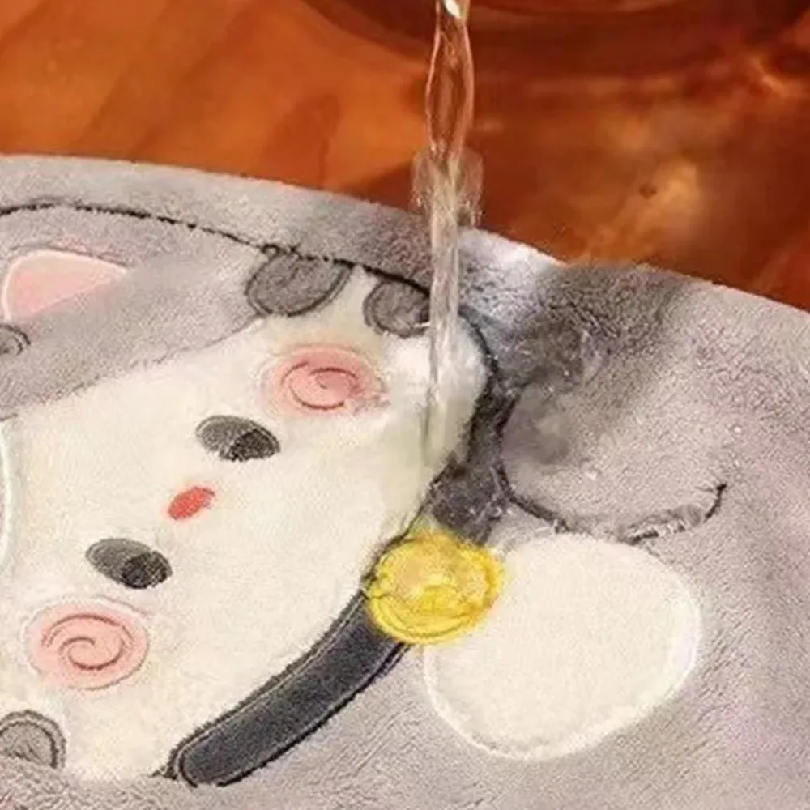 Cute Cat Hand Towel Quick Dryi - مراجعة Home Bathroom Supplies وسعره