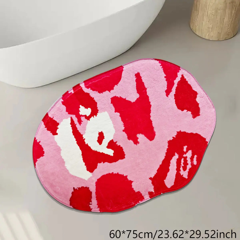 VIKAMA Pink Irregular Bathroom - مراجعة Zara Home Bathroom Mat وسعره