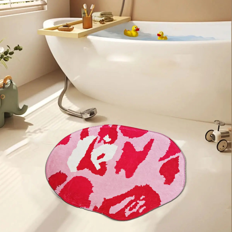 VIKAMA Pink Irregular Bathroom - مراجعة Zara Home Bathroom Mat وسعره