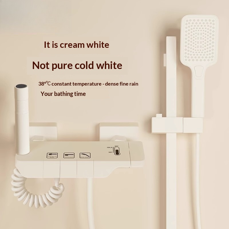 Creamy Easy Topless Shower Set - مراجعة Home For Bathroom وسعره