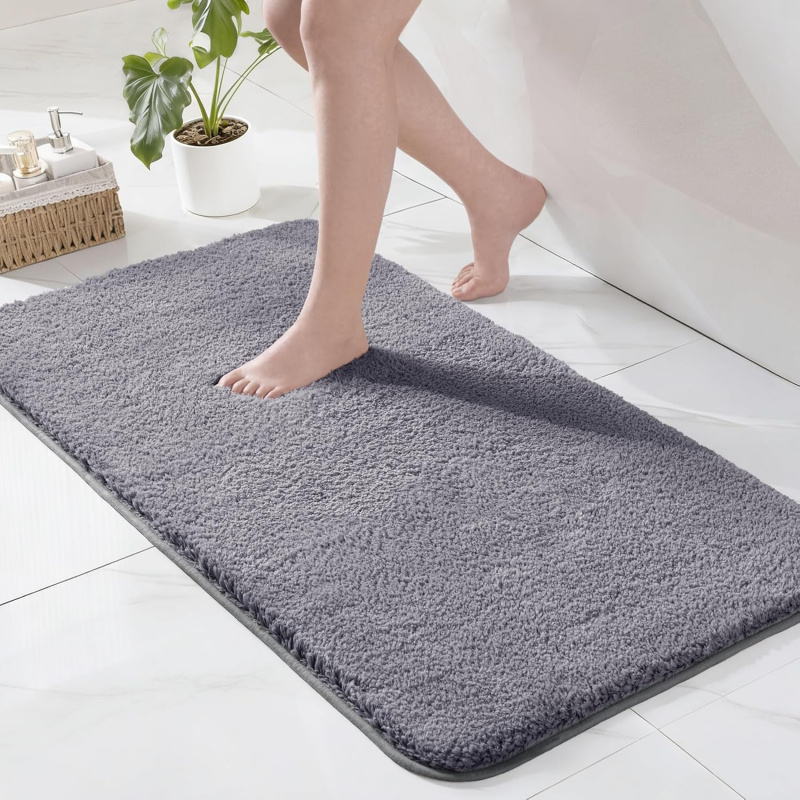VIKAMA Multi Size Navy Blue Ba - مراجعة Zara Home Bathroom Mat وسعره