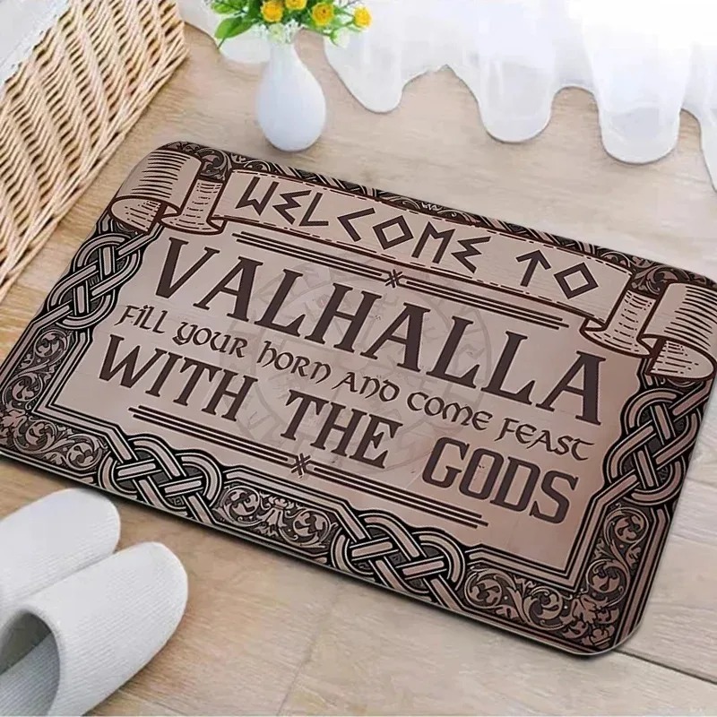 Retro Welcome Doormat Gothic E - مراجعة Zara Home Bathroom Mat وسعره