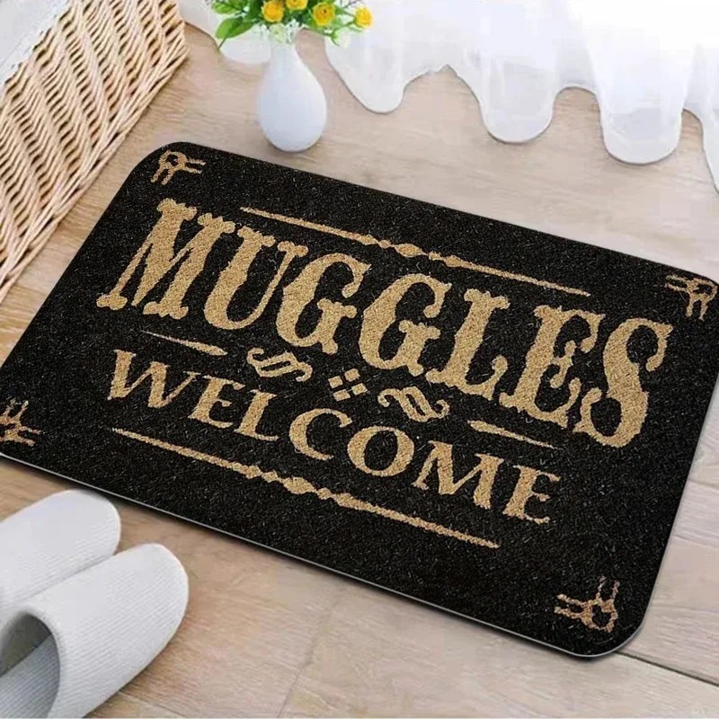 Retro Welcome Doormat Gothic E - مراجعة Zara Home Bathroom Mat وسعره