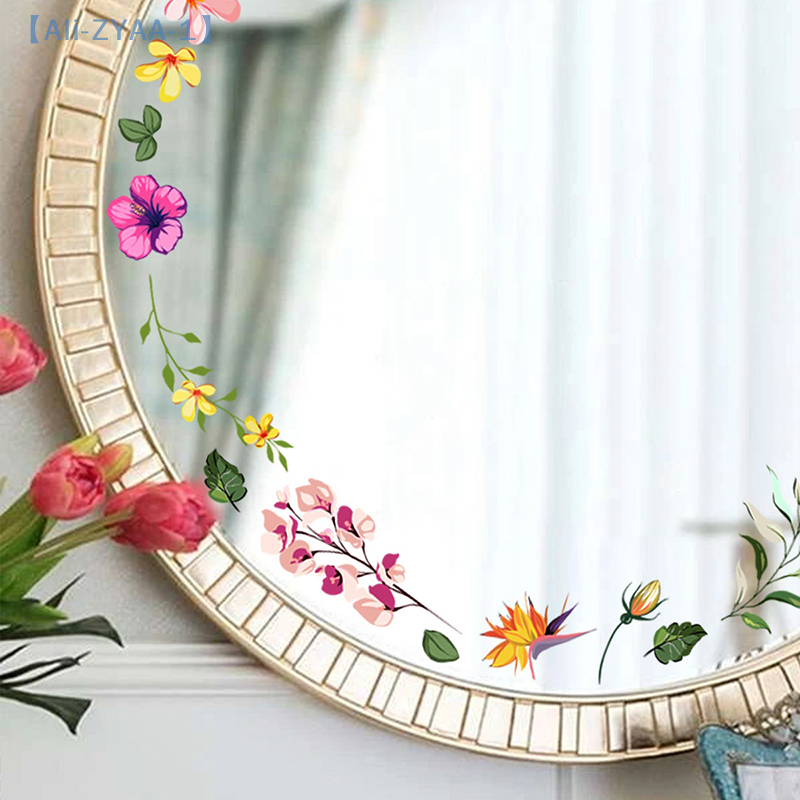 【ZYAA-1】Floral Mirror Stickers - مراجعة Jet Home Bathroom Mirrors وسعره