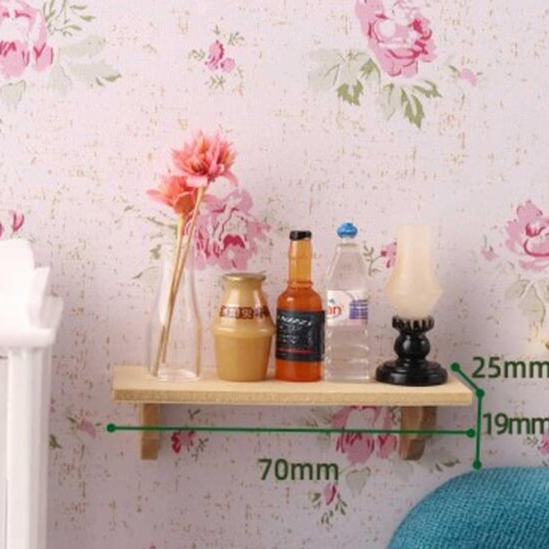 1pcs 1:12 Dollhouse Wood Wall  - مراجعة Home Bathroom Supplies وسعره