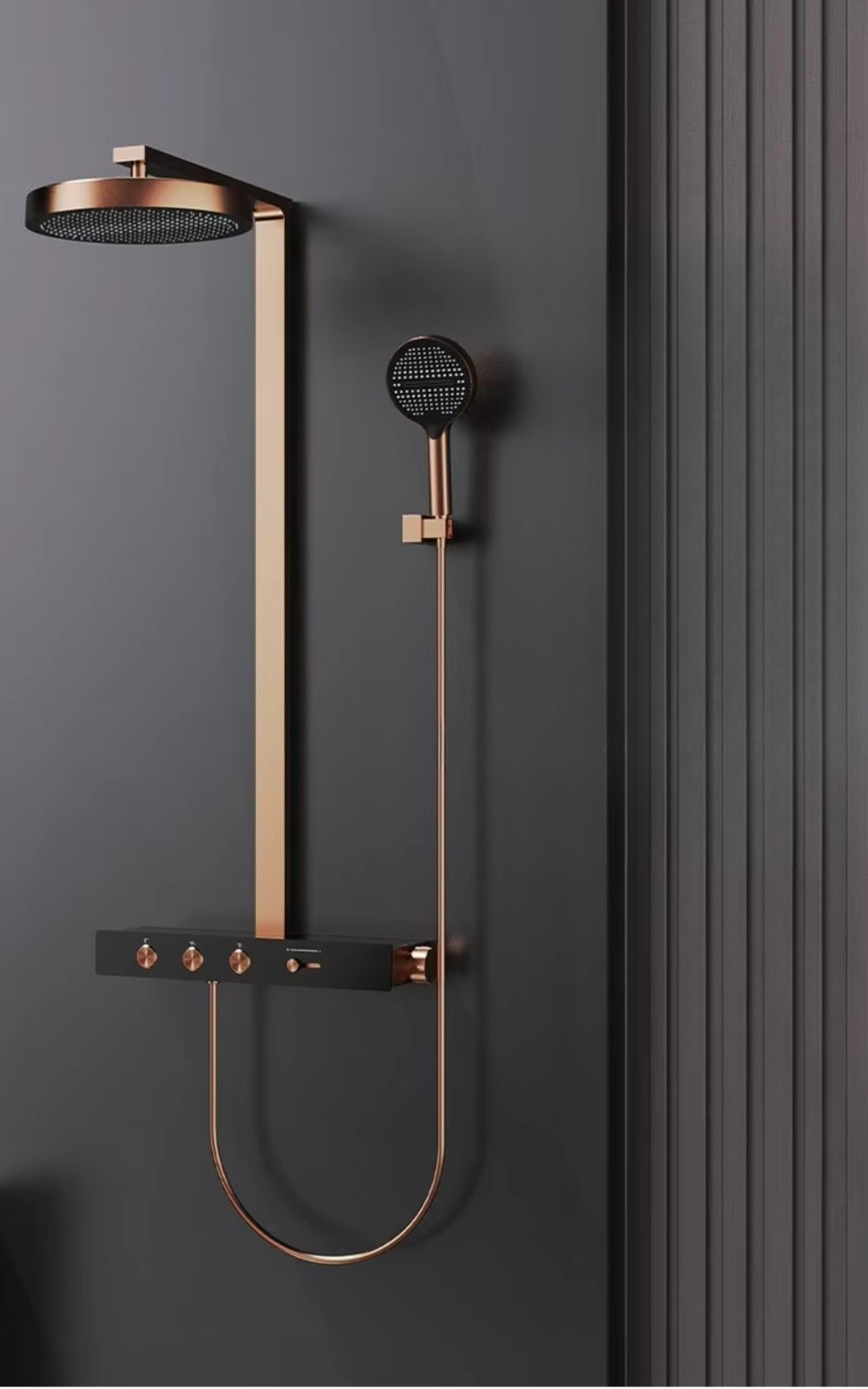 Copper Body Modern Design Wall - مراجعة Shower Head Rain وسعره