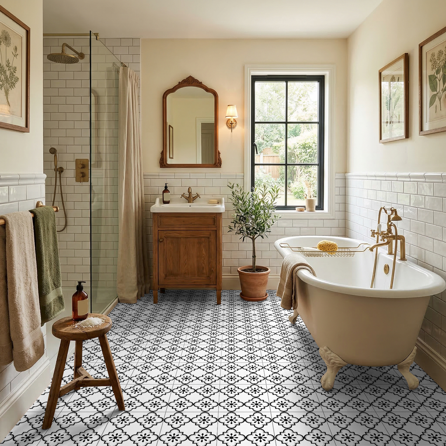 Upgraded Thickening Floor Stic - مراجعة Home Bathroom Upgrades وسعره