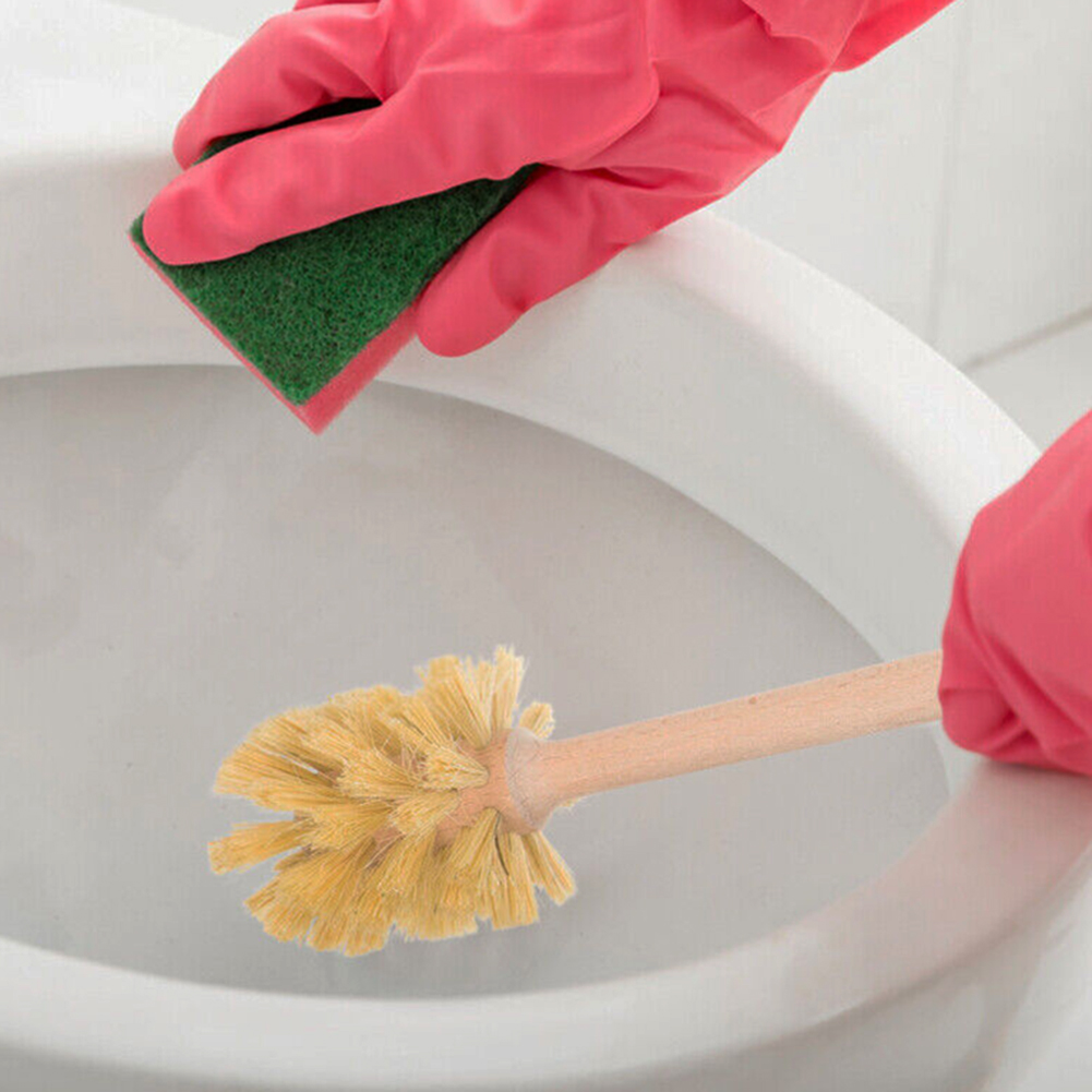 1PC Wooden Toilet Brush Long H - مراجعة Home Bathroom Supplies وسعره