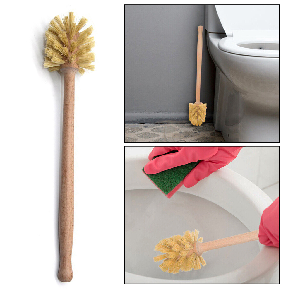 1PC Wooden Toilet Brush Long H - مراجعة Home Bathroom Supplies وسعره
