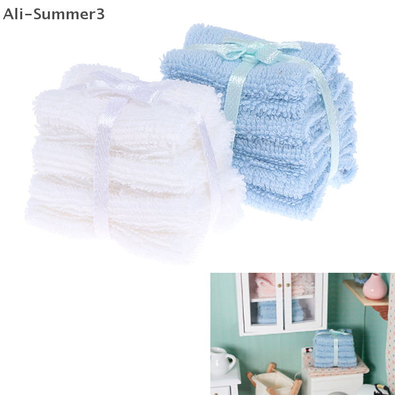 1:12 Dollhouse Miniature Towel - مراجعة Home Bathroom Supplies وسعره