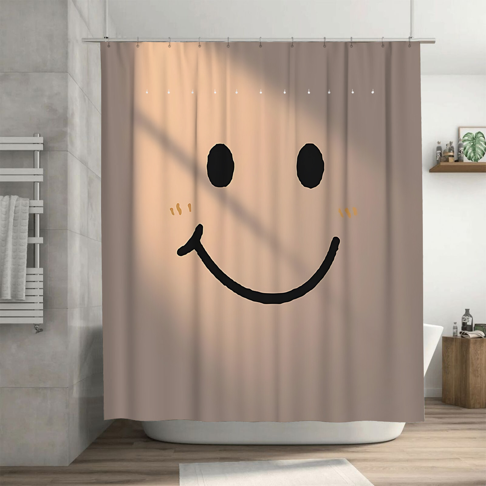 Cute Smile Face Design Shower  - مراجعة Home Bathroom Upgrades وسعره