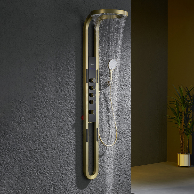 Brushed Gold Rain Shower Head  - مراجعة Shower Head Rain وسعره