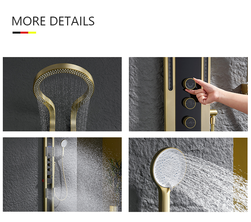 Brushed Gold Rain Shower Head  - مراجعة Shower Head Rain وسعره