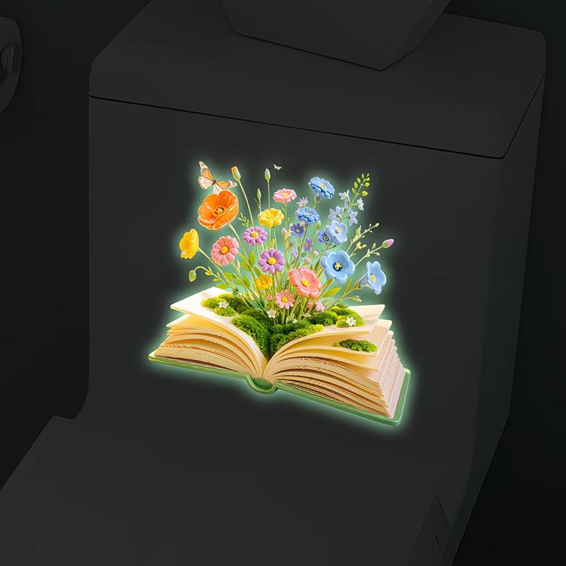 Glow In The Dark Floral Toilet - مراجعة Home Bathroom Upgrades وسعره