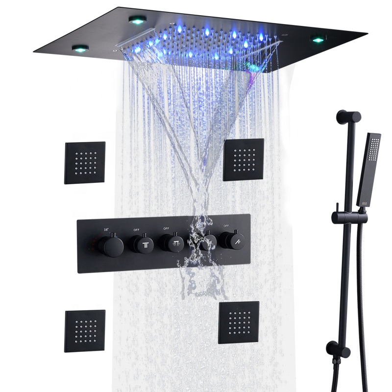 Matte Black Bath & Shower Fauc - مراجعة Shower Head Rain وسعره