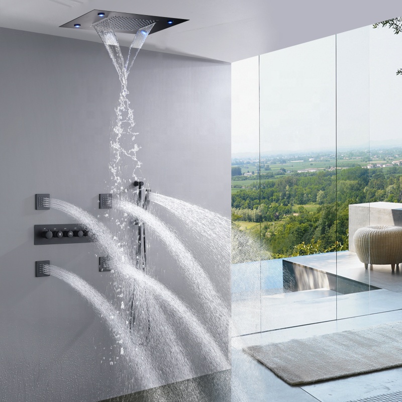 Matte Black Bath & Shower Fauc - مراجعة Shower Head Rain وسعره