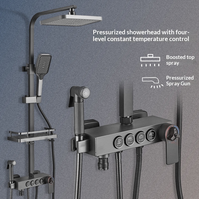 Stainless Steel Shower Set Ant - مراجعة Shower Head Rain وسعره
