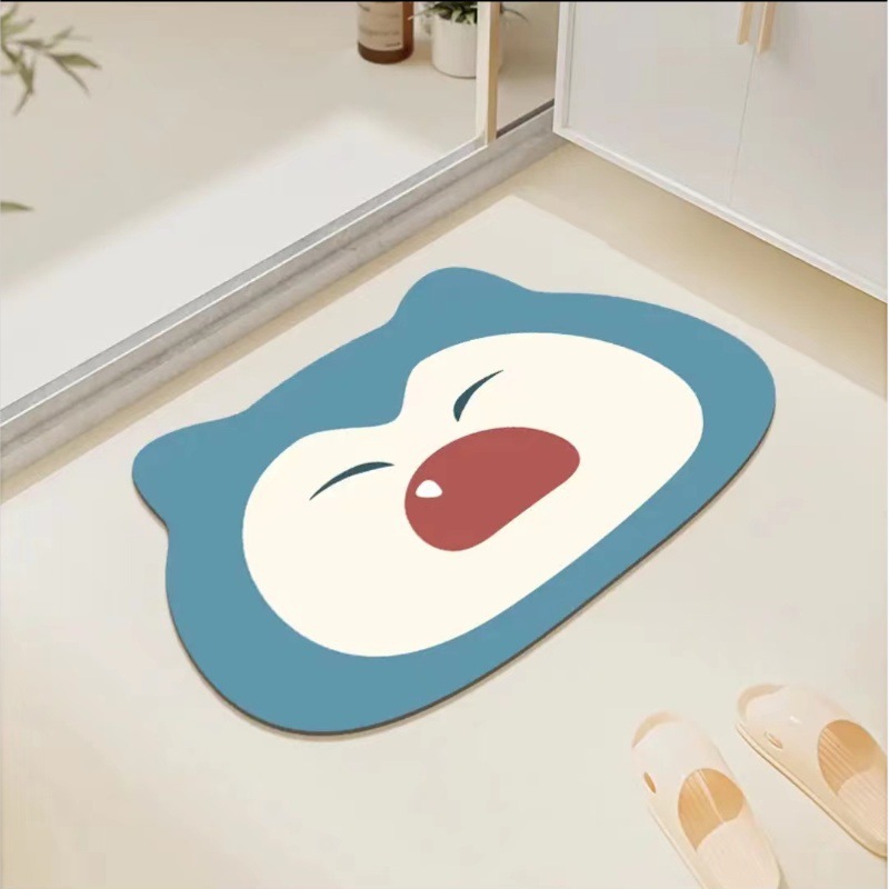 VIKAMA Alien Cartoon Diatom Mu - مراجعة Zara Home Bathroom Mat وسعره