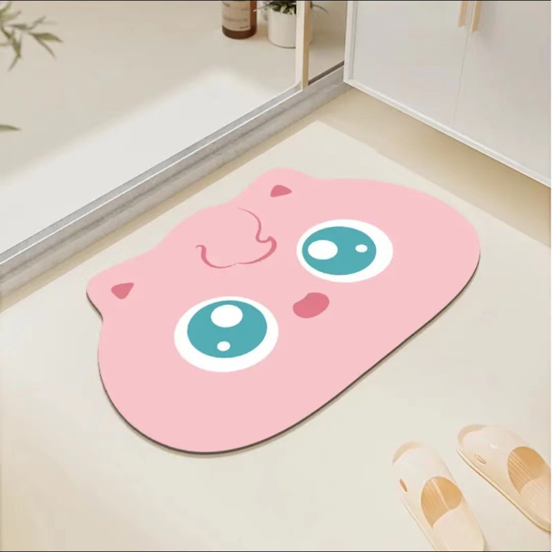 VIKAMA Alien Cartoon Diatom Mu - مراجعة Zara Home Bathroom Mat وسعره