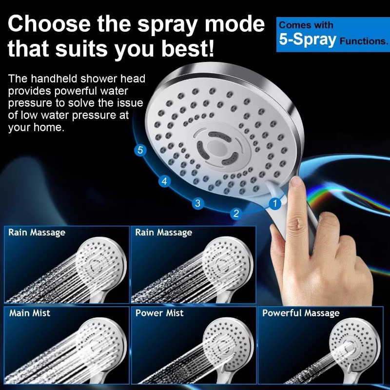 Stainless Steel Rain Shower He - مراجعة Shower Head Rain وسعره