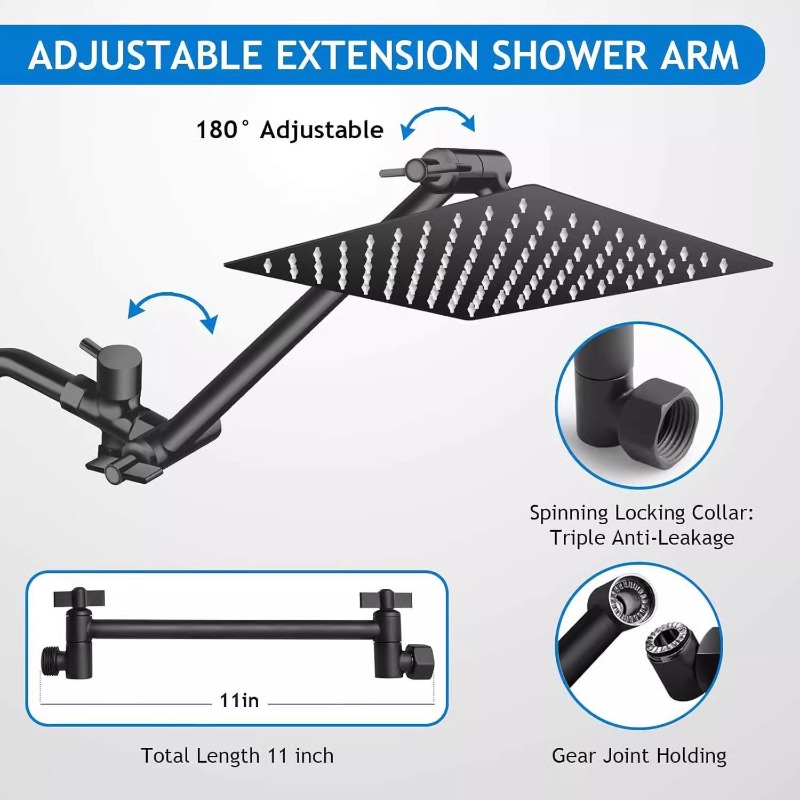 Stainless Steel Rain Shower He - مراجعة Shower Head Rain وسعره