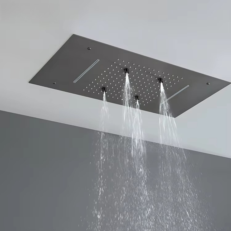 Shower Faucet Set System  Chro - مراجعة Shower Head Rain وسعره