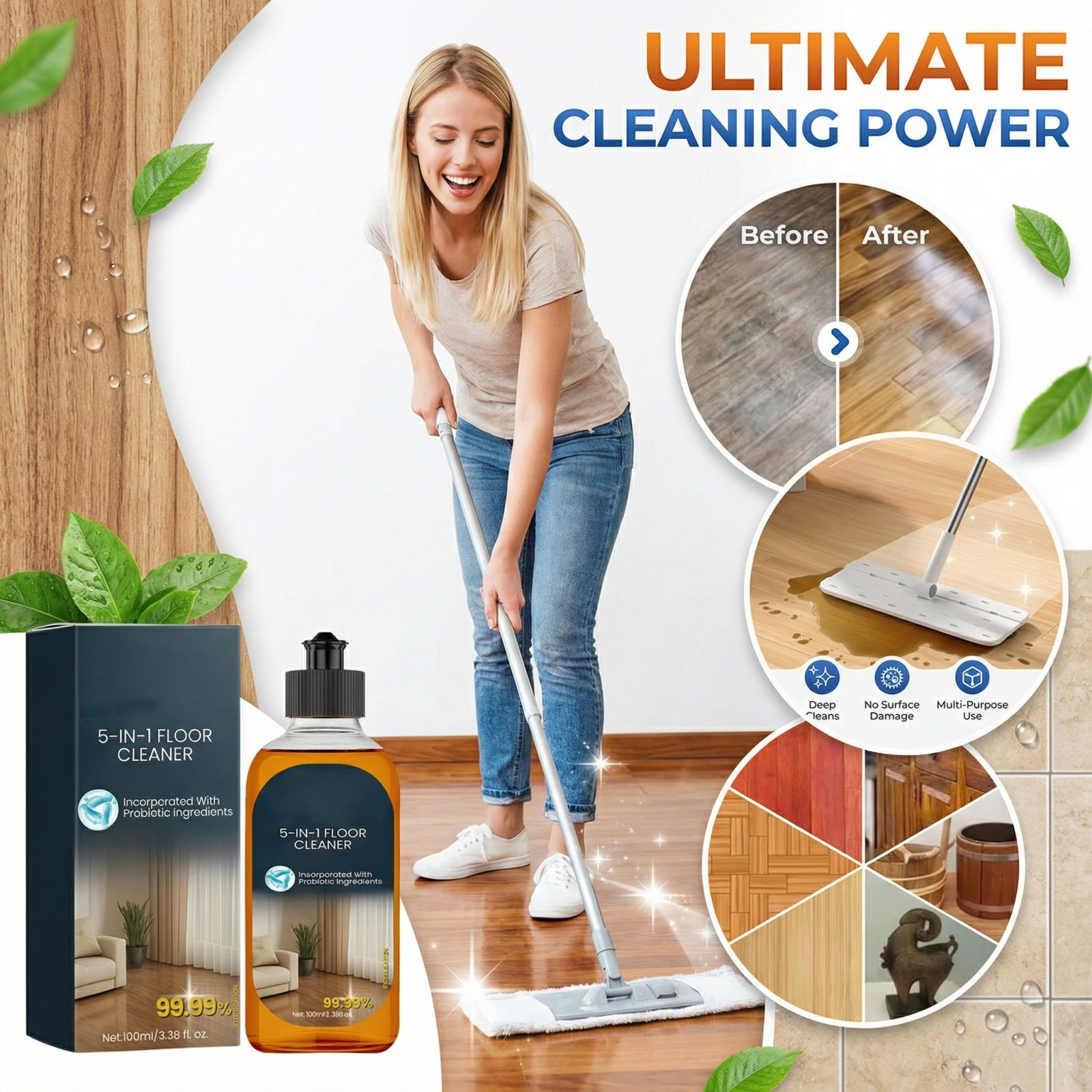 100ml Efficient Cleaning Agent - مراجعة Home Bathroom Supplies وسعره