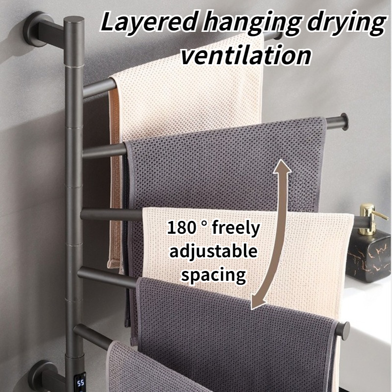 Electric Heated Towel Rail Rot - مراجعة Home Bathroom Supplies وسعره
