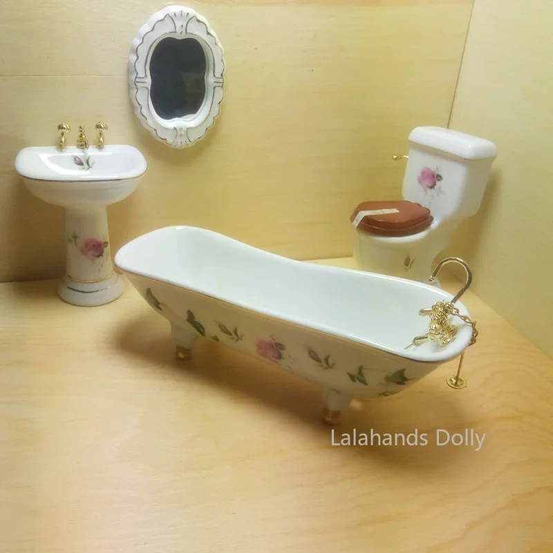 4pcs/set Dollhouse Mini Creati - مراجعة Home Bathroom Supplies وسعره
